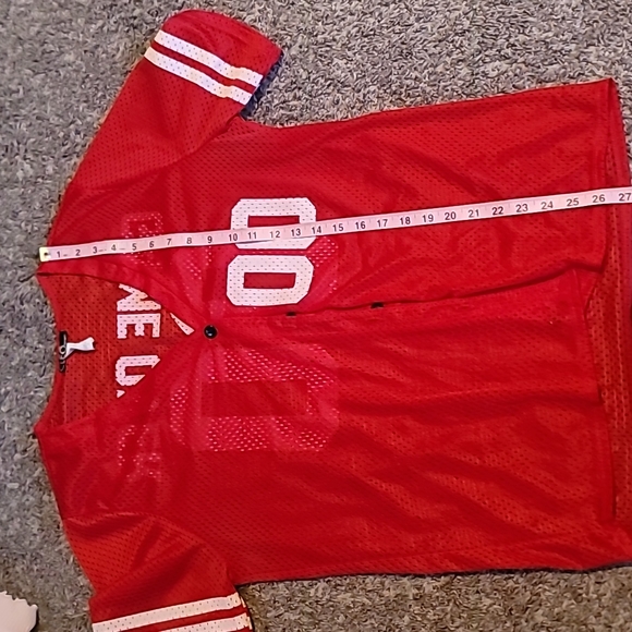 STUNNING VINTAGE CLEO APPAREL GAME OVER FOOTBALL JERSEY - Picture 5 of 5